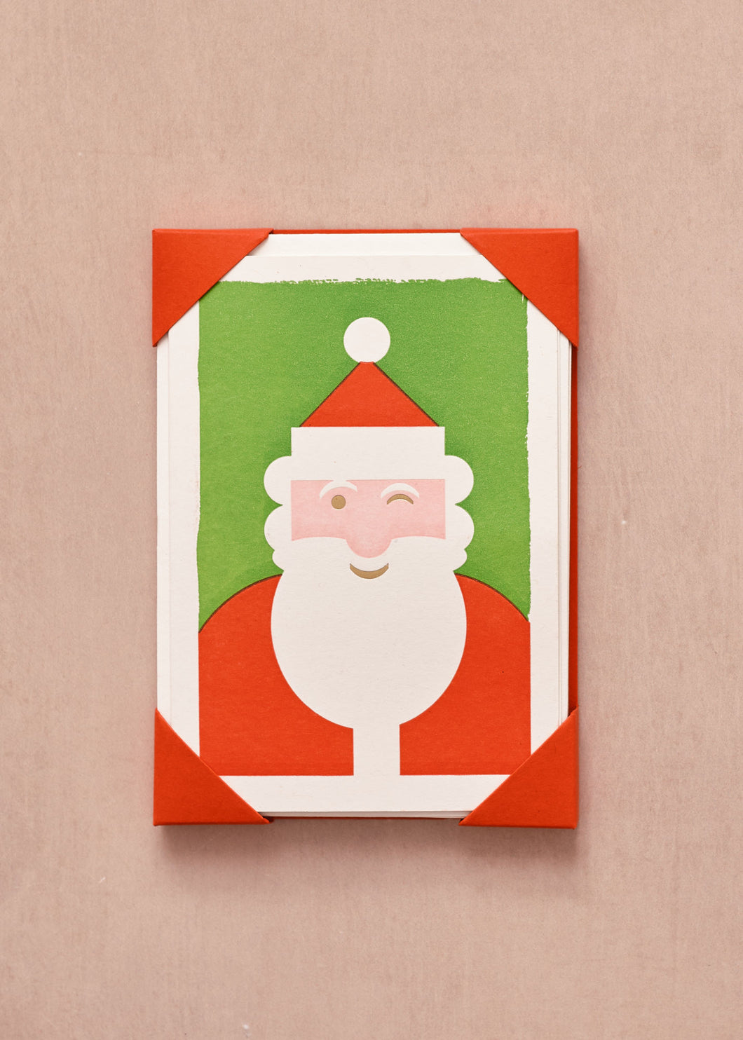 Winking Santa Cards 5 Pack
