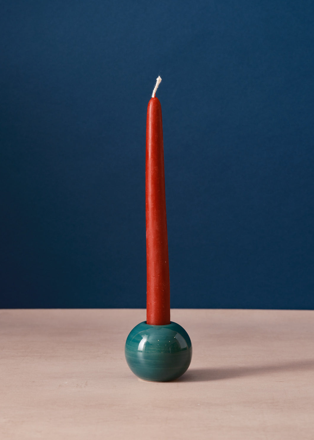 Green Ball Ceramic Candle Holder