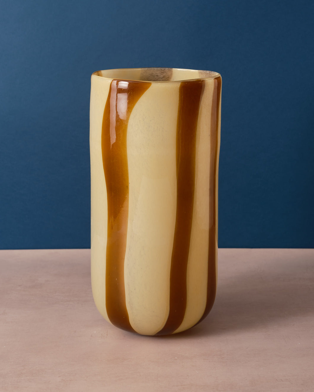 Amber Cannes Hurricane Vase