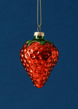 Load image into Gallery viewer, Glass Strawberry Decoration
