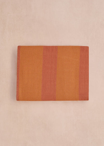 Terre Brulee Striped Tablecloth