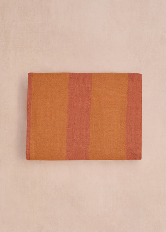 Terre Brulee Striped Tablecloth