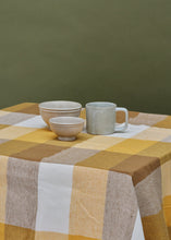 Load image into Gallery viewer, Saffron Check Tablecloth
