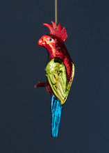 Load image into Gallery viewer, Glass Parrot Red &amp; Green
