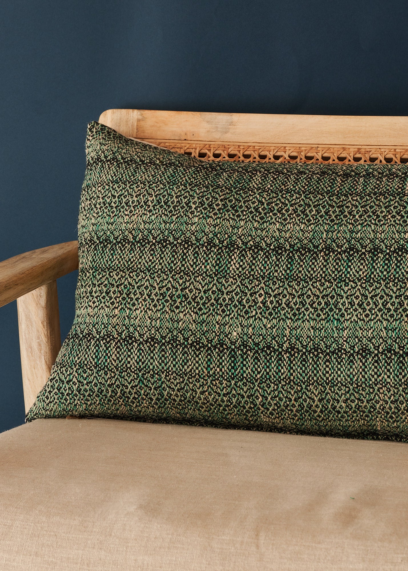 Black Emerald Green Norisse Cushion – The Hackney Draper
