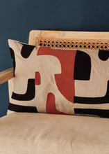 Load image into Gallery viewer, Cushion Burbano Tangerine &amp; Black
