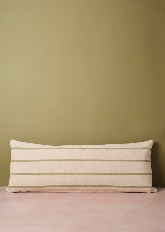 Recycled Cotton Pea Stripe Cushion