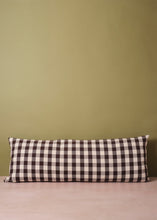 Load image into Gallery viewer, Khaki &amp; Chestnut Check Cushion
