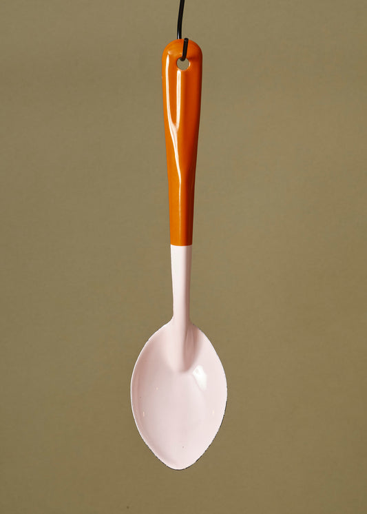 Enamel Ladle Orange & Peach