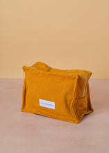 Load image into Gallery viewer, Cotton Cube Toiletry Bag Saffron

