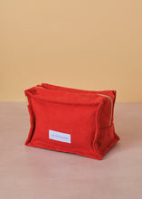 Load image into Gallery viewer, Cotton Cube Toiletry Bag Flaming Orange
