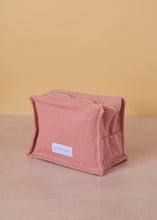 Load image into Gallery viewer, Cotton Cube Toiletry Bag Rosewood
