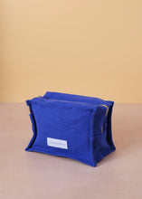 Load image into Gallery viewer, Cotton Cube Toiletry Bag Ultramarine Blue
