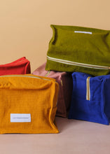 Load image into Gallery viewer, Cotton Cube Toiletry Bag Ultramarine Blue
