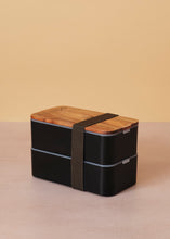 Load image into Gallery viewer, Bento Lunch Box &amp; Bag Black/Khaki
