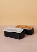 Load image into Gallery viewer, Bento Lunch Box &amp; Bag Black/Khaki
