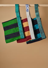 Load image into Gallery viewer, Cotton Rug Pouch Mustard &amp; Burgundy
