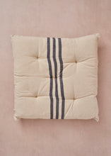 Load image into Gallery viewer, Navy Stripe Seat Cushion Square
