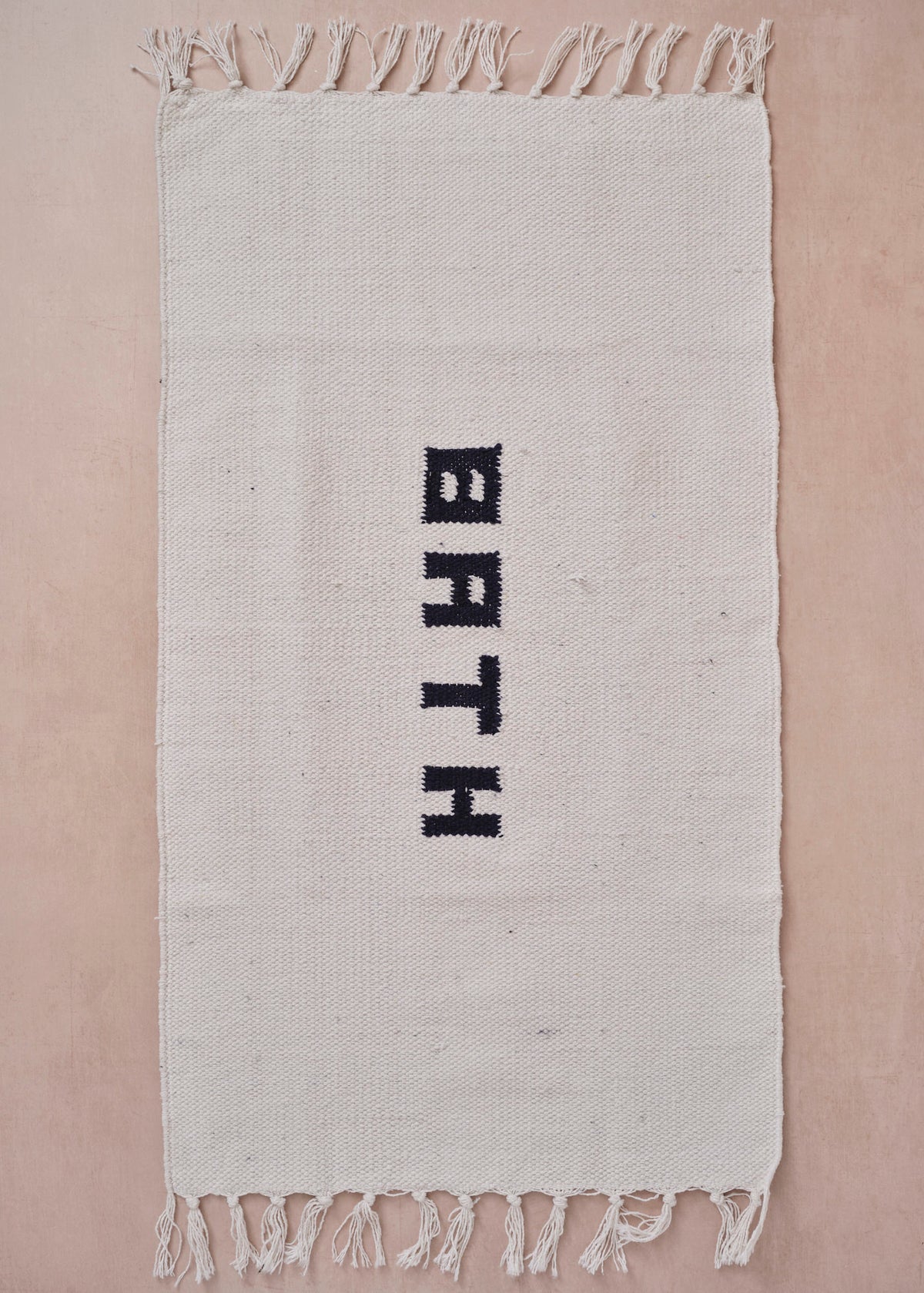 Recycled Yarn Bath Mat White
