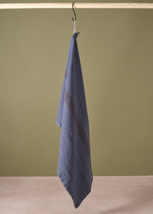 Tea Towel Doudou Stripe Indigo