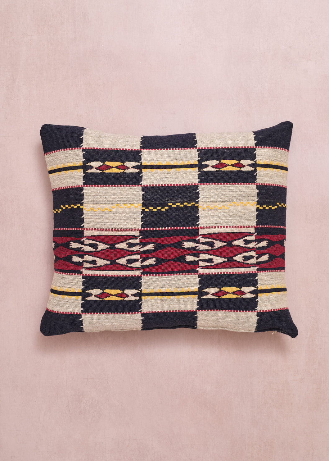 Chubby Check Navy Cushion