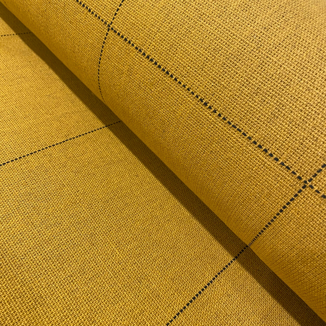Carreau Ochre Check Cotton & Linen