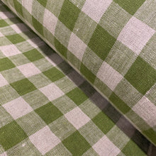 Load image into Gallery viewer, Linen Gingham Green
