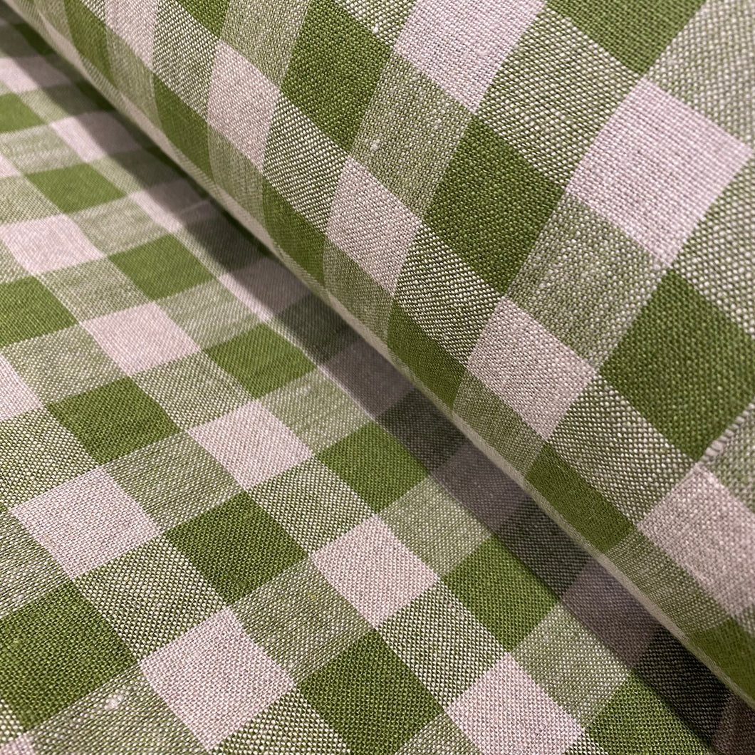 Linen Gingham Green