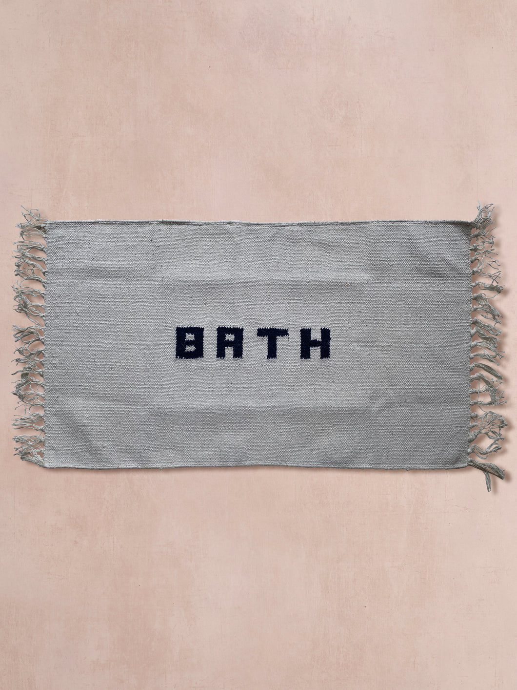 Recycled Yarn Bath Mat White