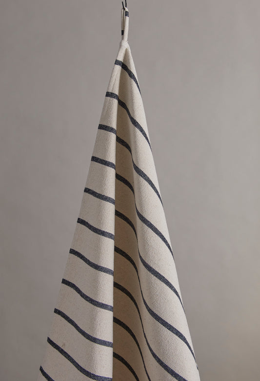 Recycled Cotton Stripe Noir