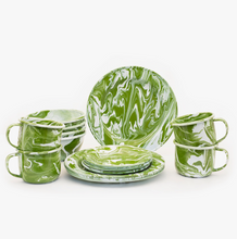 Load image into Gallery viewer, Green Marbled Enamelware
