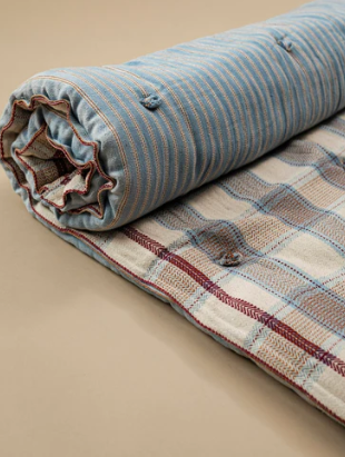 Quilted Futon Dutch Blue 180 x 80cm