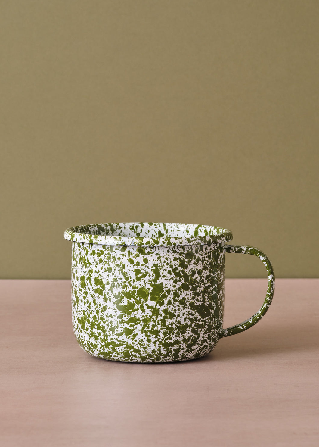 Enamel Mug Splatter Green