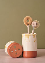Load image into Gallery viewer, Kitchen Jar Yellow Drip Large
