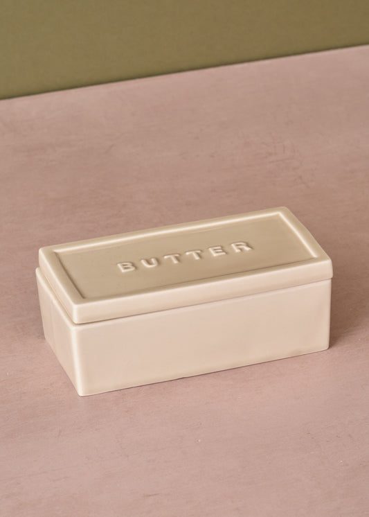 Ceramic Cube Butter Dish