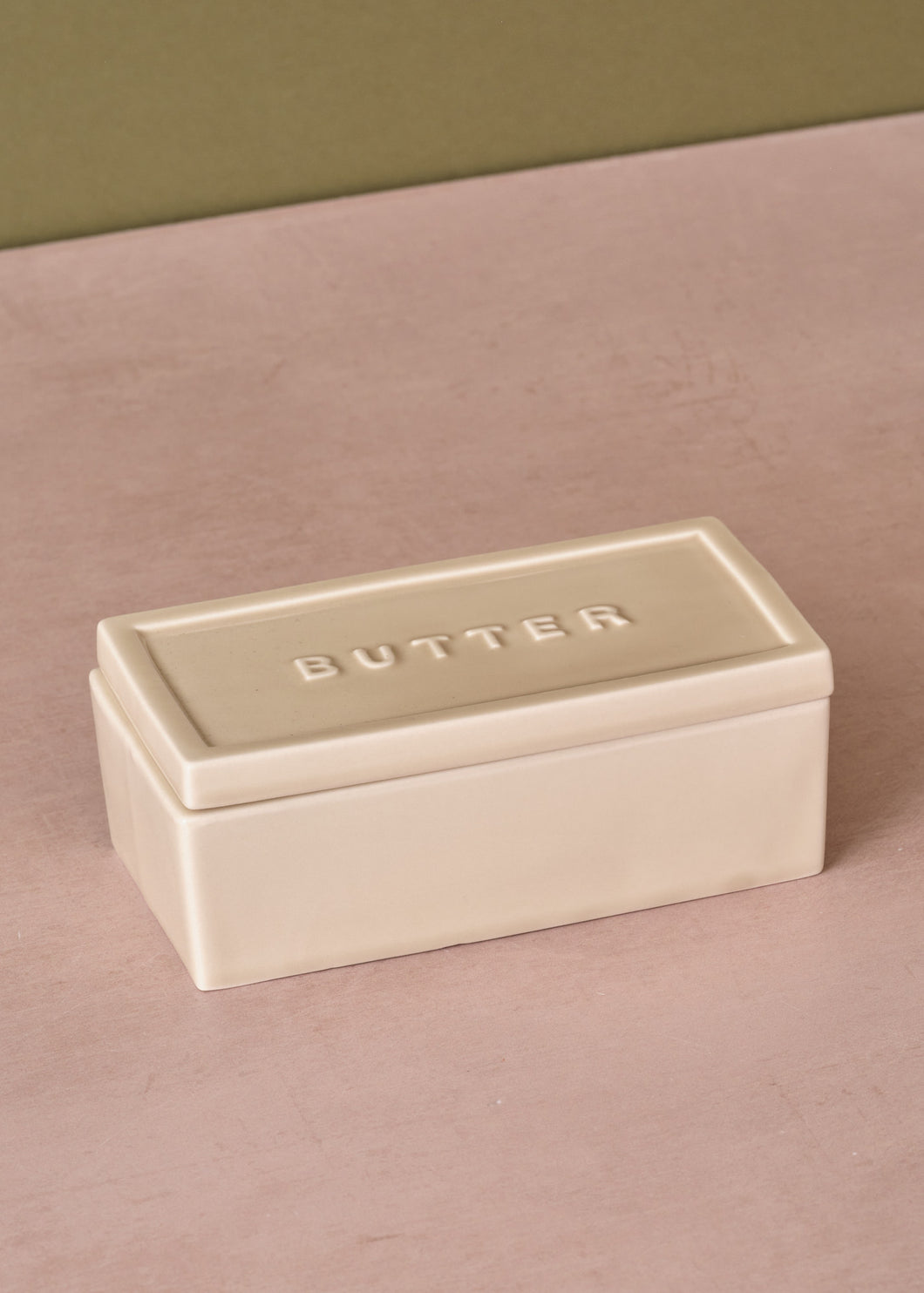 Ceramic Cube Butter Dish