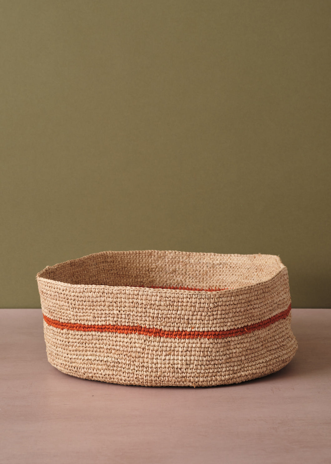 Egg Basket Single Stripe Orange