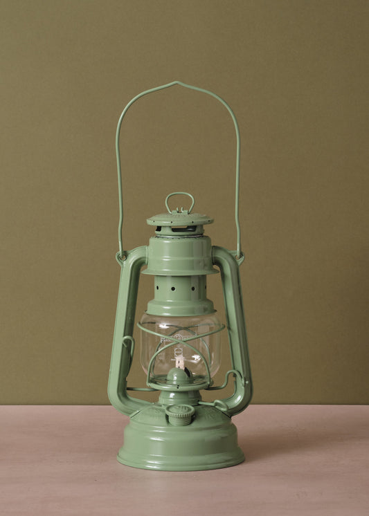 Hurricane Lantern Sage Green