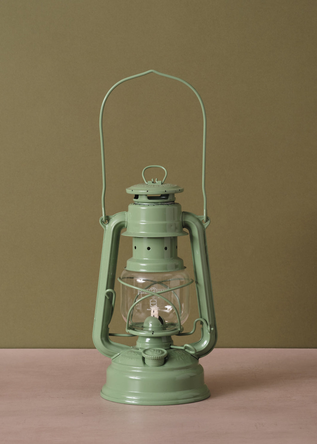 Hurricane Lantern Sage Green