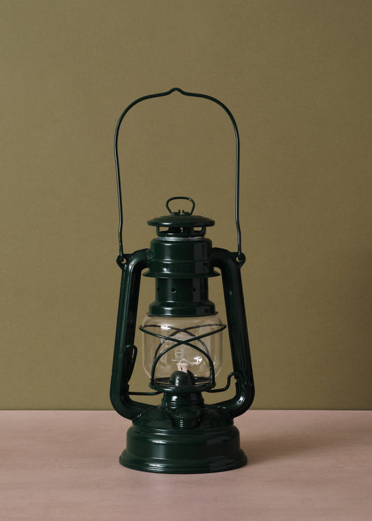 Hurricane Lantern Moss Green