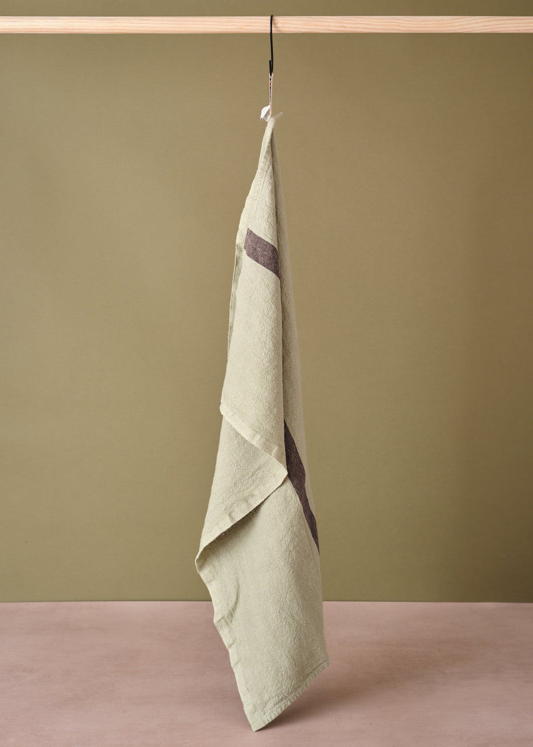 Tea Towel Doudou Stripe Pistache