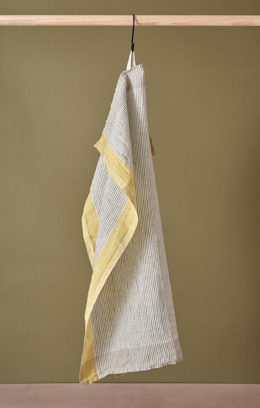 Tea Towel Delfi Green & Yellow