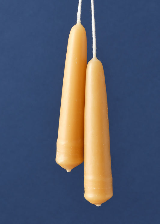 Stubby Beeswax Candles