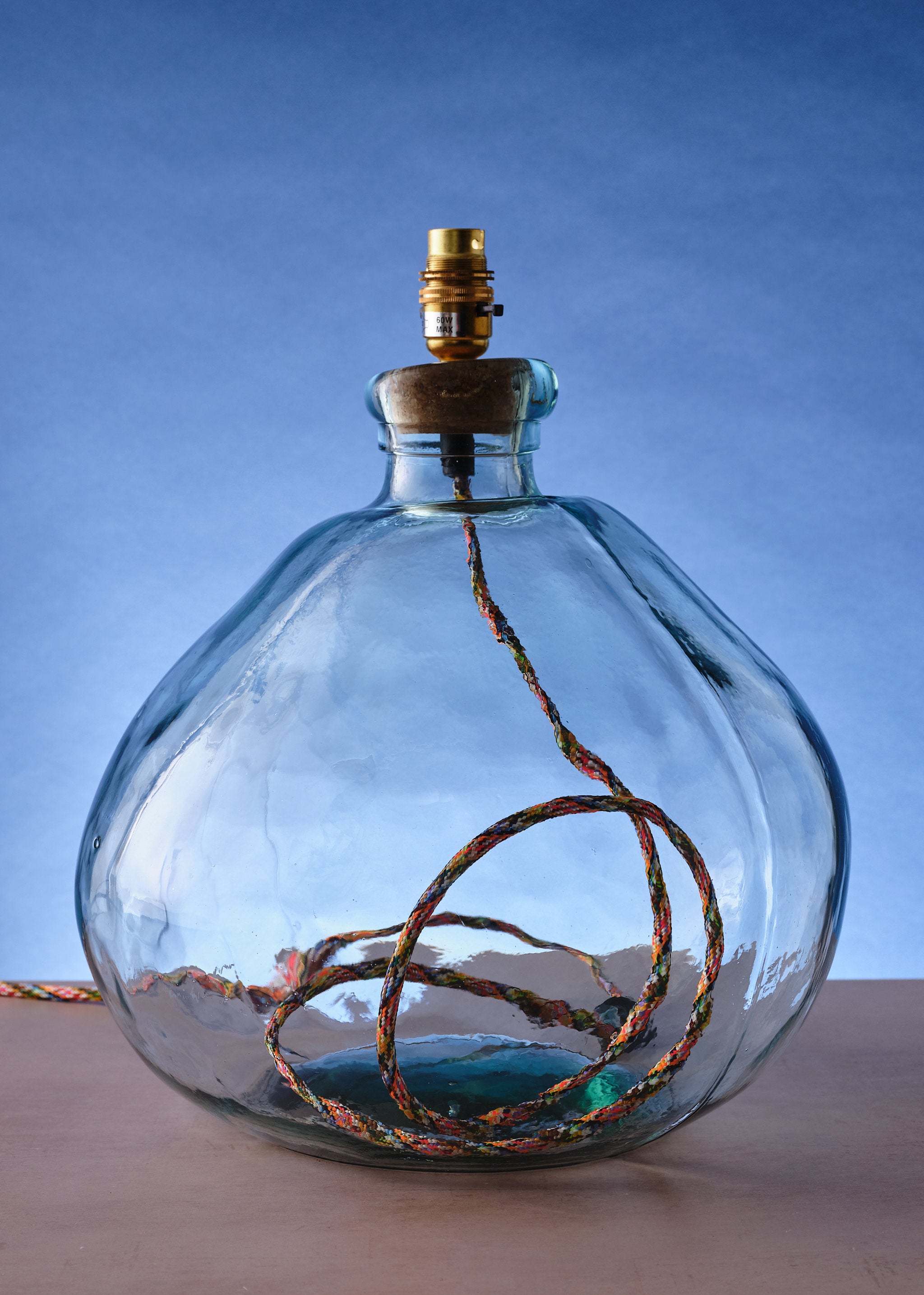Clear Glass Lamp Large The Hackney Draper