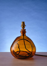 Load image into Gallery viewer, Amber Glass Lamp Small
