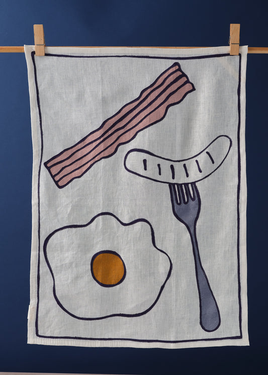 Tea Towel Egg & Bacon