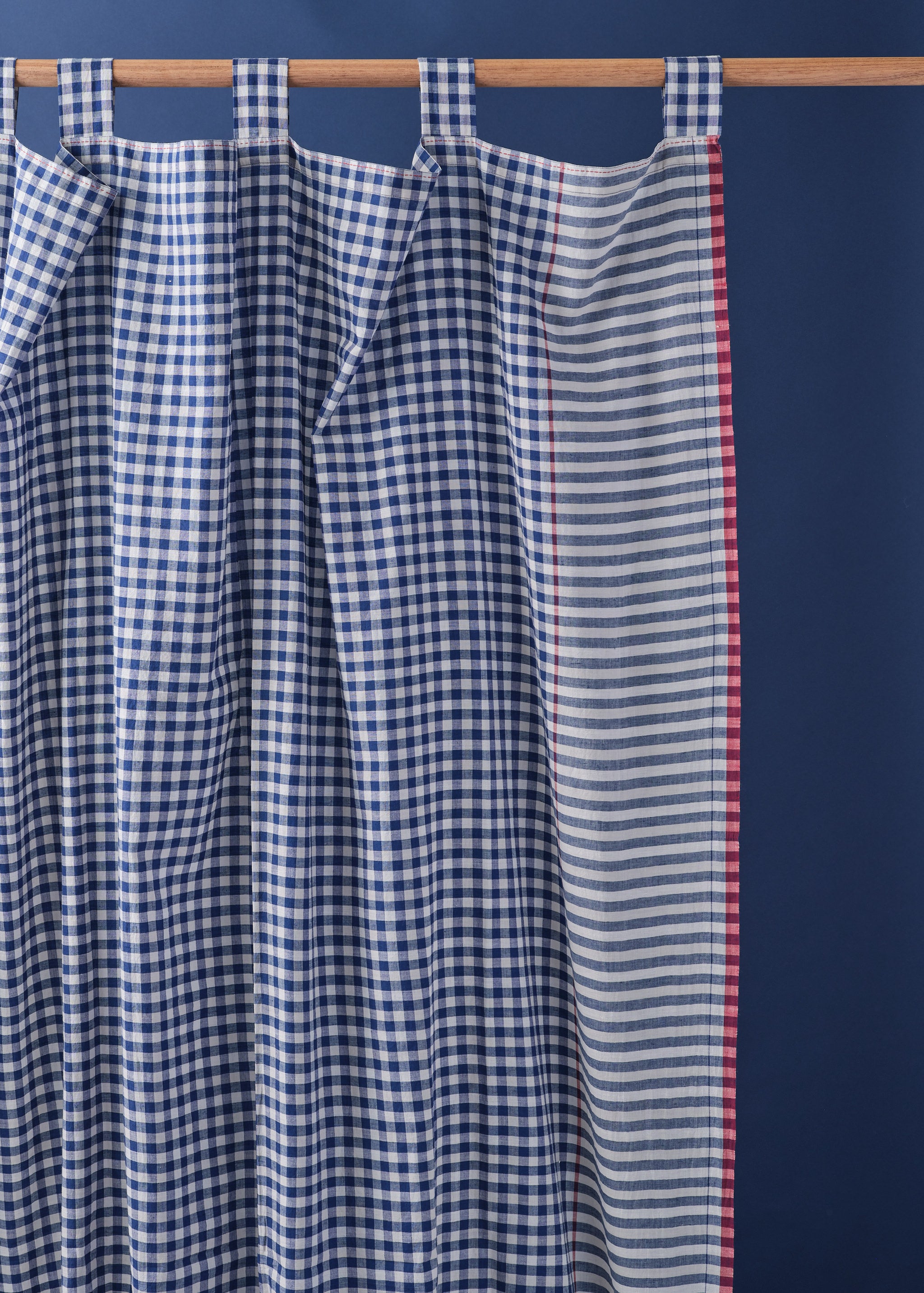 Handloom Cotton Check Curtain – The Hackney Draper