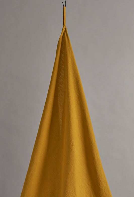 Saffron Tumbled Linen