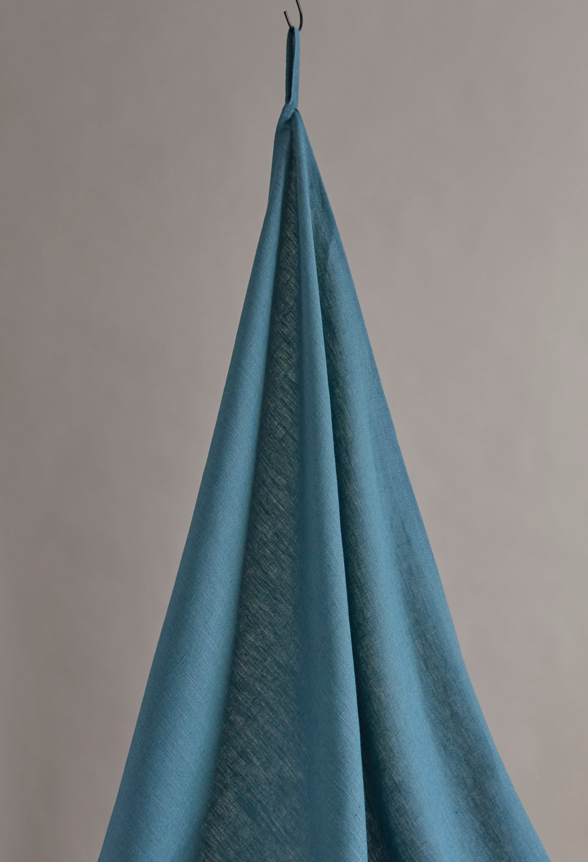 Teal Tumbled Linen
