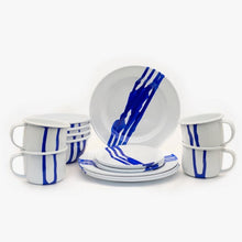 Load image into Gallery viewer, Blue Abstract Enamelware

